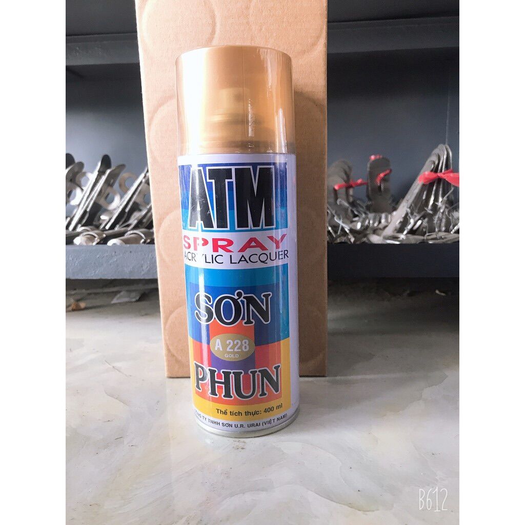 Sơn phun sơn xịt màu nhũ đồng Gold A228