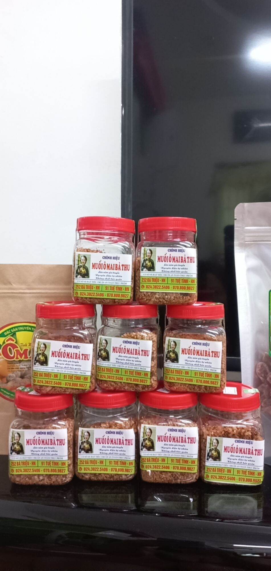 Muối ô mai bà thu chính hãng - lọ 100gr