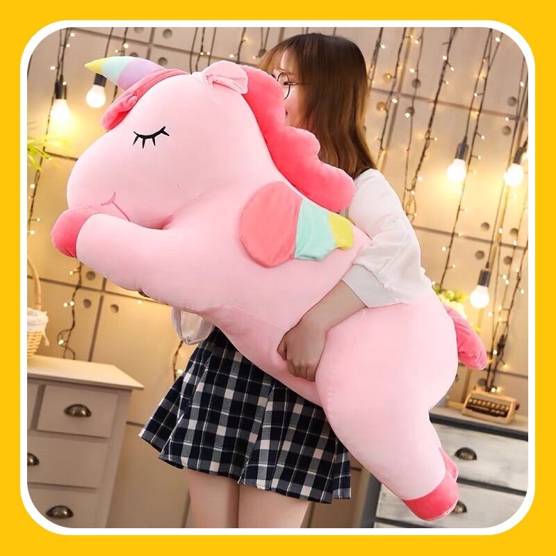 Thú bông kỳ lân nằm ,ngựa một sừng