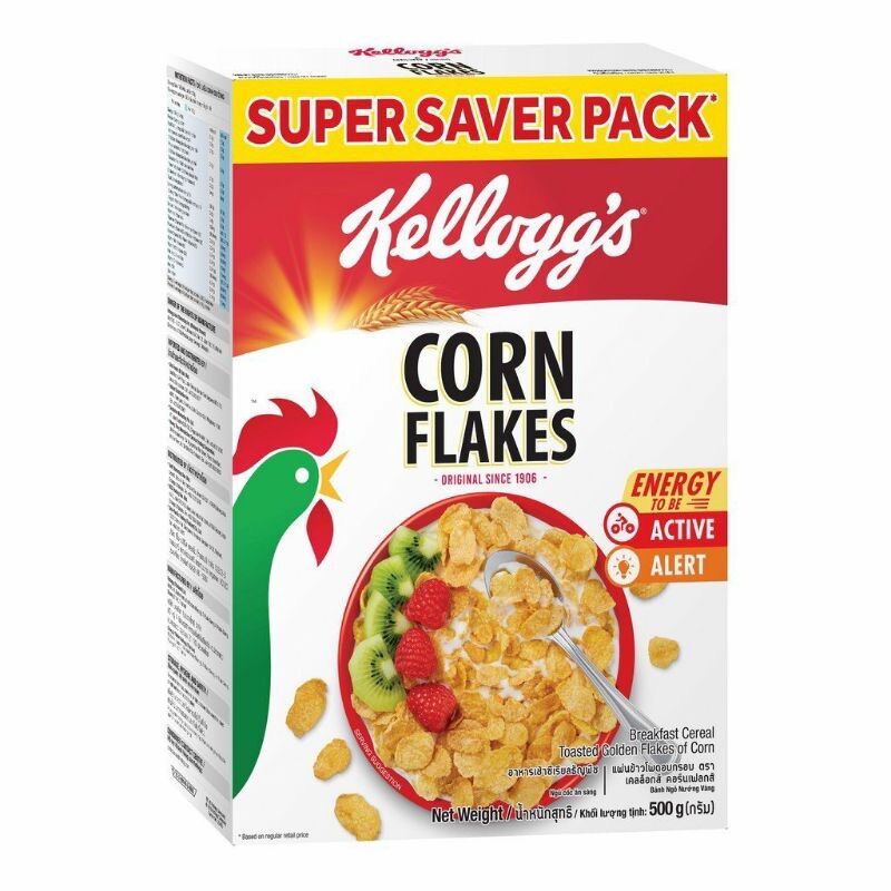 Date 6 2024 Ngũ cốc ăn sáng Kellogg s Corn Flakes 500g