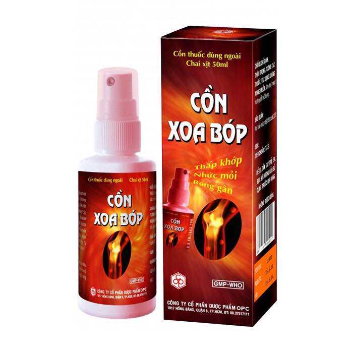 CỒN XOA BÓP OPC - DẠNG XỊT 50ML