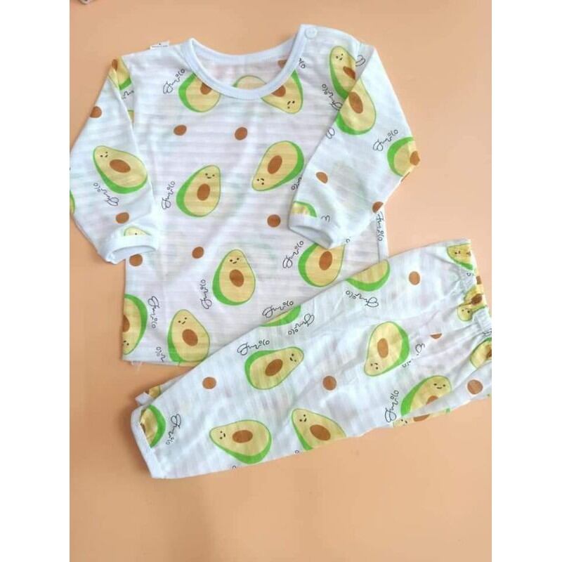 Combo 5 bộ dài  tay cotton sợi tre cho bé yêu
