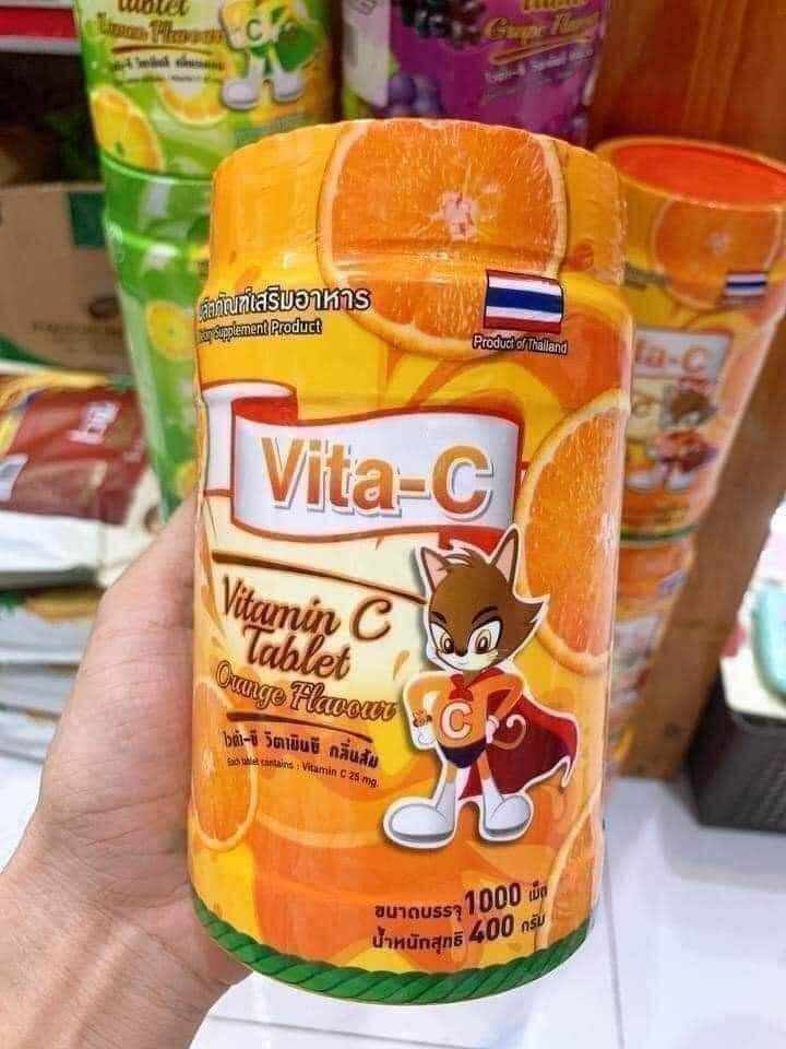 Kẹo ngậm vita-c thái lan hũ 1000v
