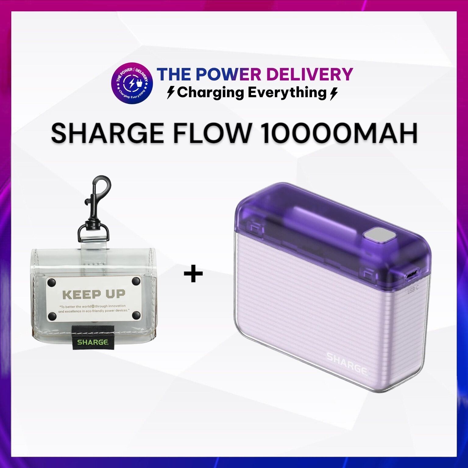 Pin sạc dự phòng Sharge Flow của Shargeek 10000mAh với USB-C 20W có LED