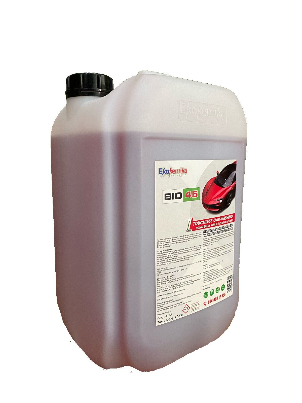 DUNG DỊCH RỬA XE KHÔNG CHẠM EKOKEMIKA BIO 45 - 22L