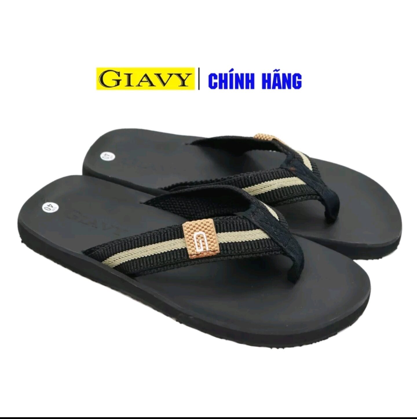 Chính hãng GiaVy DÉP KẸP NAM QUAI DÙ L329