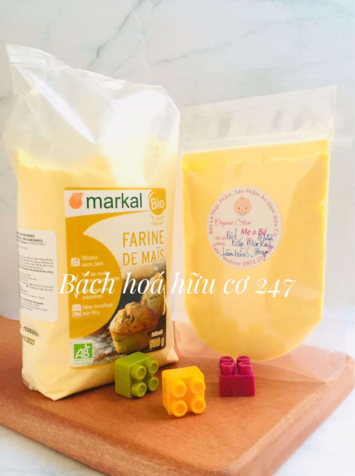 Bột bắp hữu cơ mảkal date 10/23