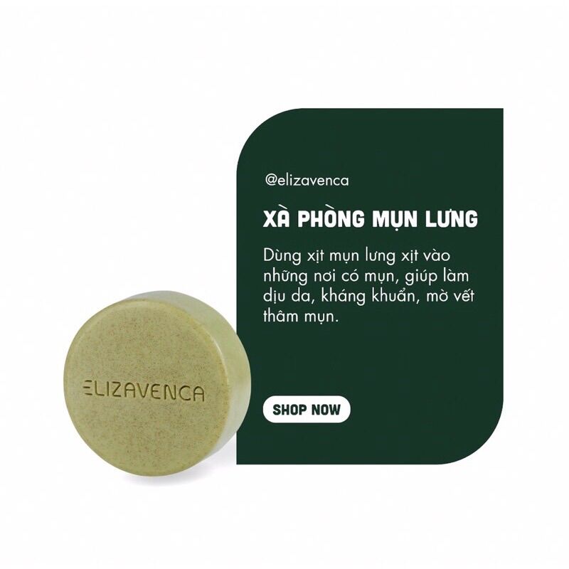 🔥GIÁ TỐT🔥COMBO Xà Phòng + Xịt Mụn Lưng ELIZAVENCA