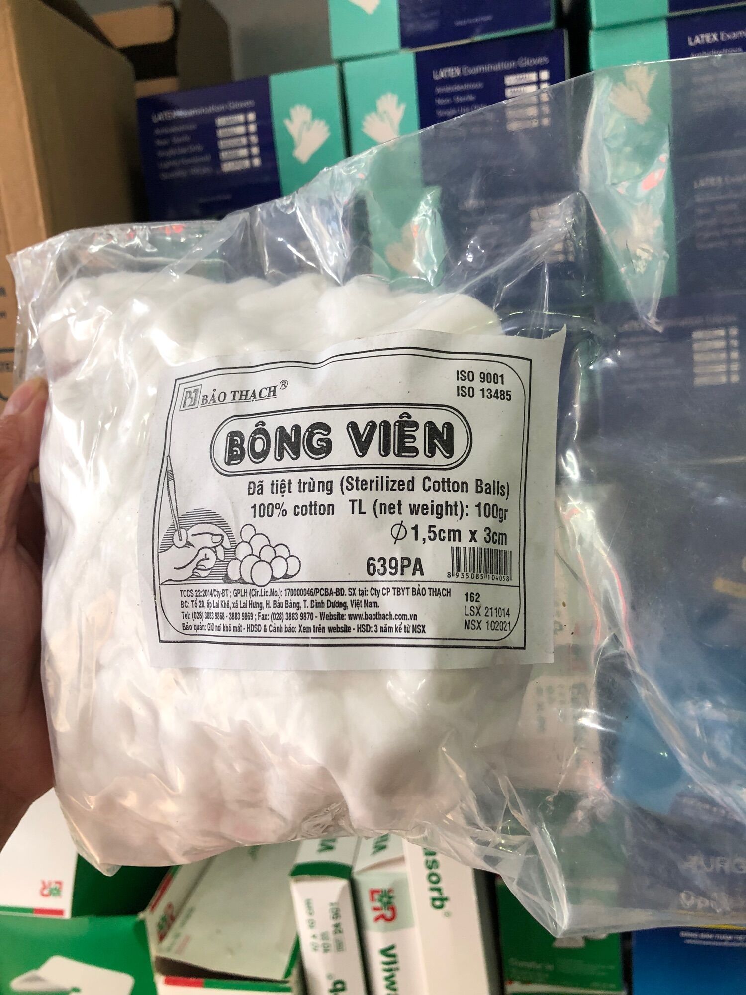 ❤️ bông gòn viên bảo thạch tiệt trùng gói 100gr 50gr,bông gòn y tế dạng viên bảo thạch 3cmx3cm,bông gòn viên y tế bảo thạch 10gr 50gr 100fr