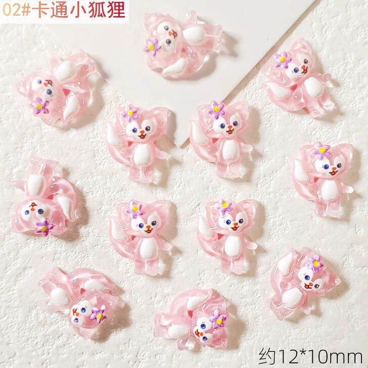 Charm nail mẫu hoạt hình