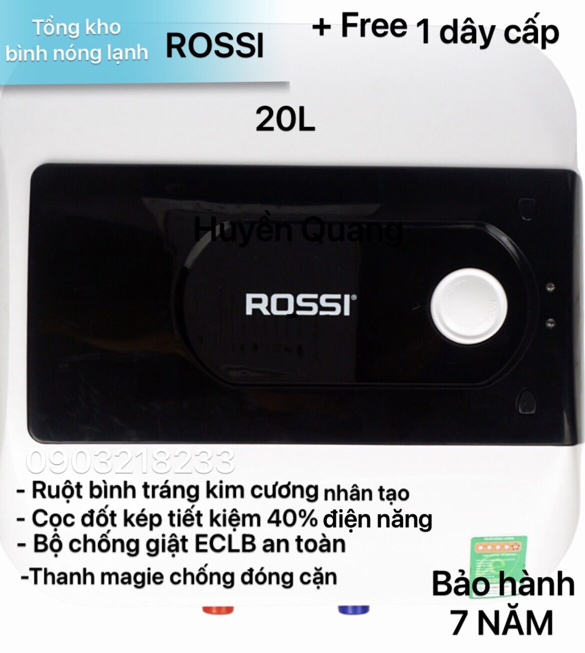 Bình nóng lạnh Rossi Sola 20SQ