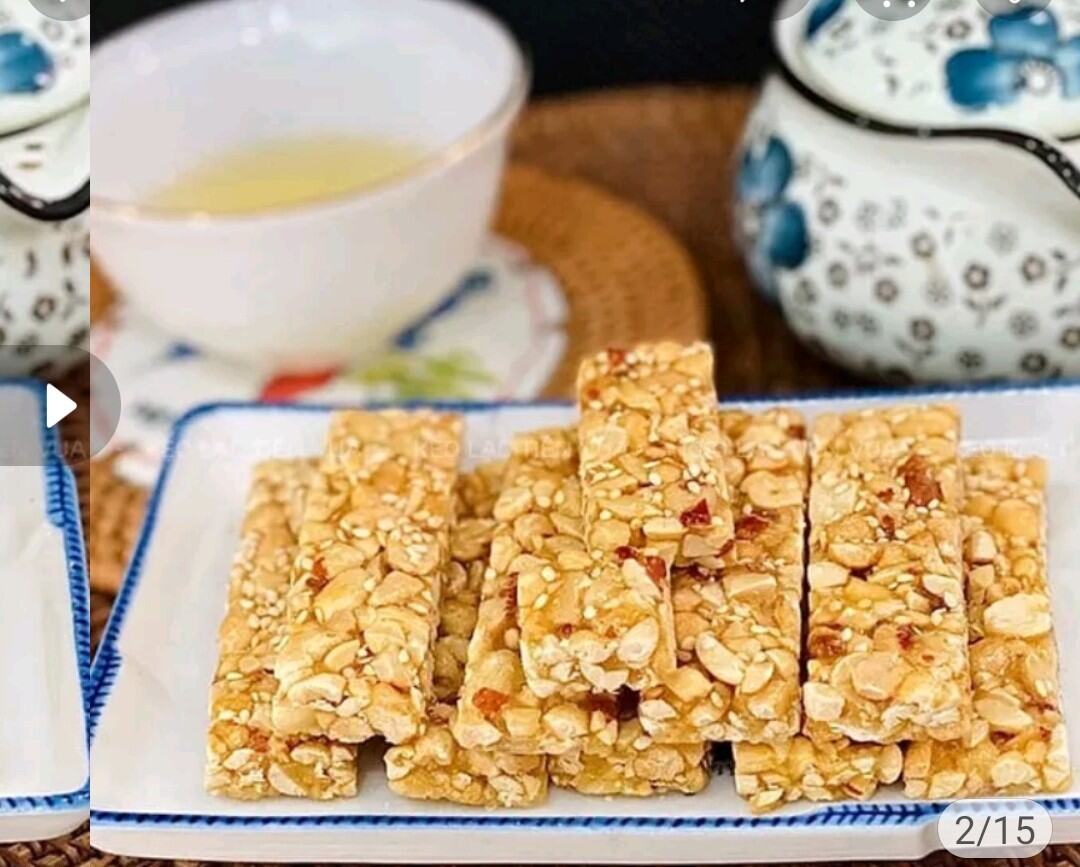 Kẹo lạc, kẹo sìu châu, kẹo lạc vừng gói 500g. 