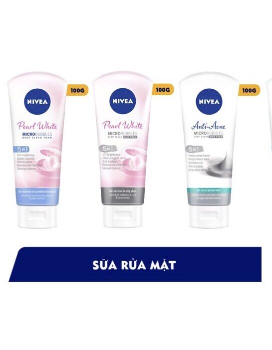 Sữa rửa mặt nivea 100g