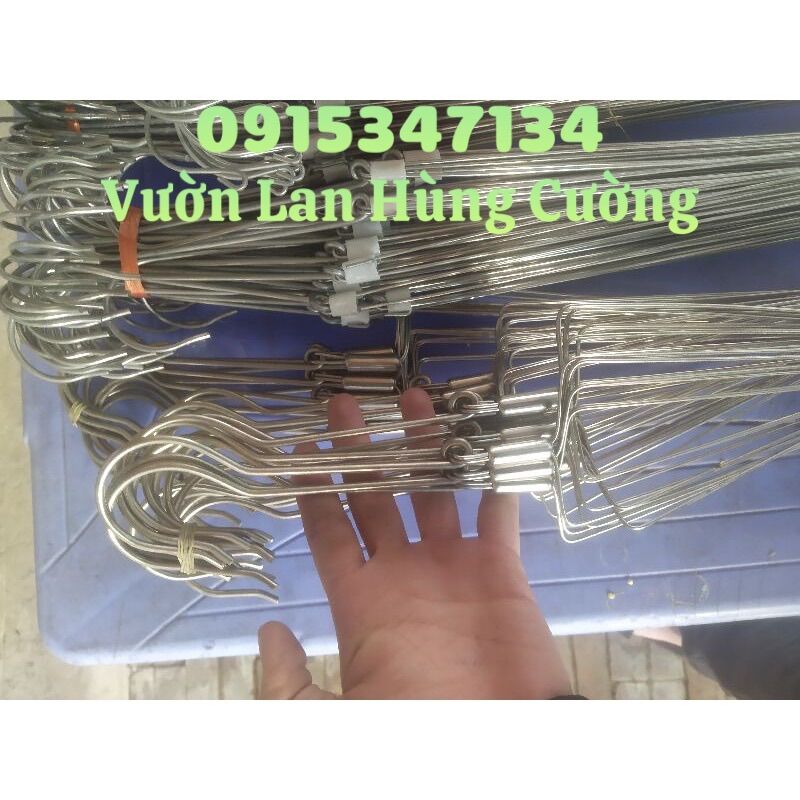10 Móc inox treo chậu lan 100cm