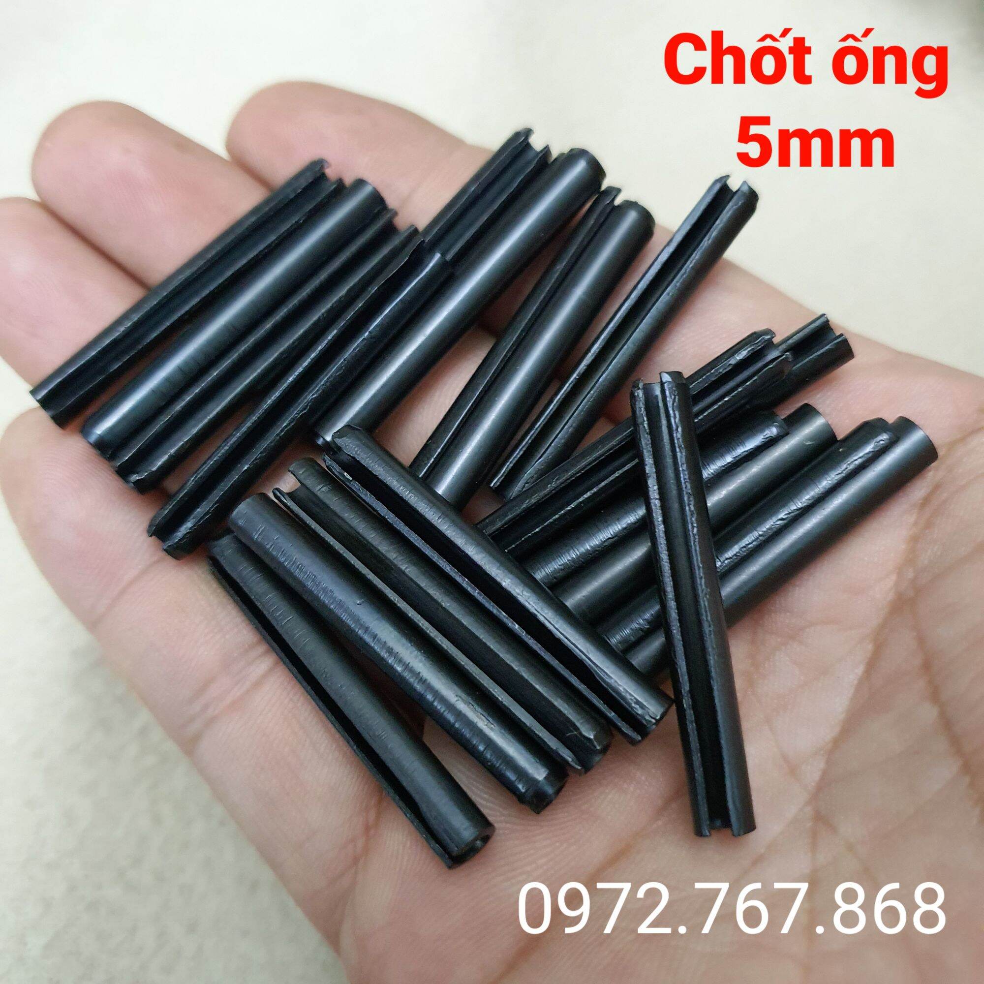 Chốt ống xẻ rãnh phi 5