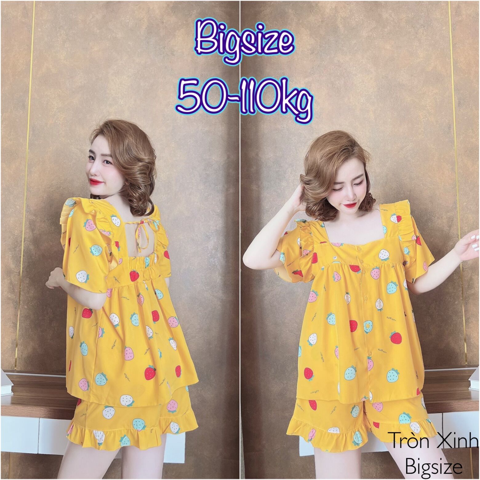 (45-100kg) Đồ Bộ Lụa Nhật Bigsize Cao Cấp - Xinh