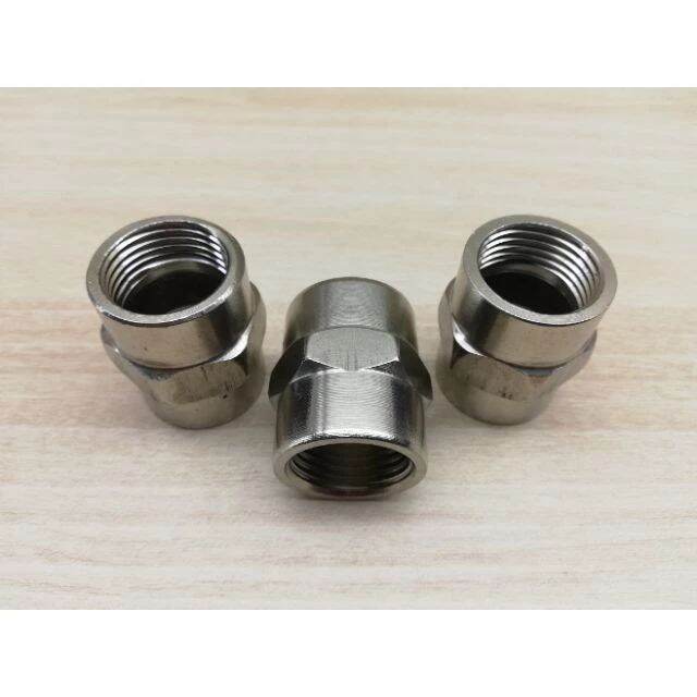 Nối 2 đầu ren ngoài, 2 đầu ren trong phi 21 Inox