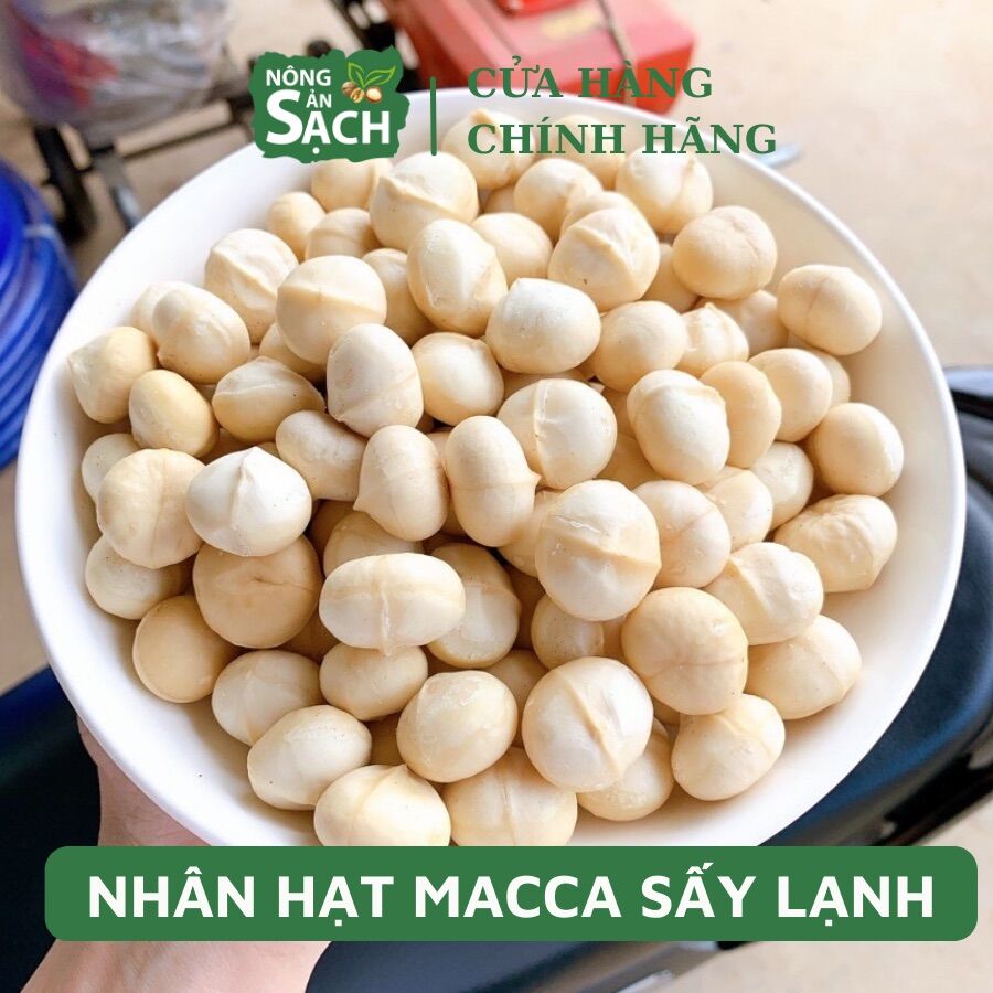 Nhân Macca Sấy Lạnh Ăn Liền - Hạt Macca Tách Vỏ Hữu Cơ Lâm Đồng 150g Nguyên Hạt