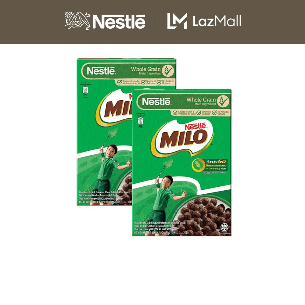 Combo 2 hộp ngũ cốc ăn sáng MILO (Hộp 300g)