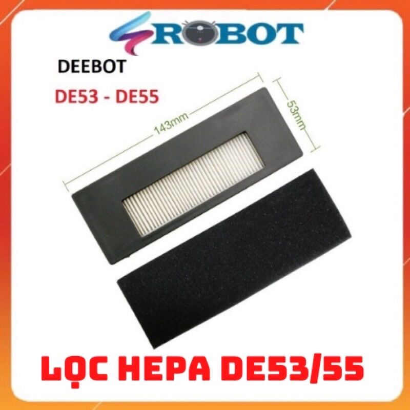 Lọc bụi hepa robot hút bụi lau nhà deebot de53 / de55 / - phụ kiện robot hút bụi deebot