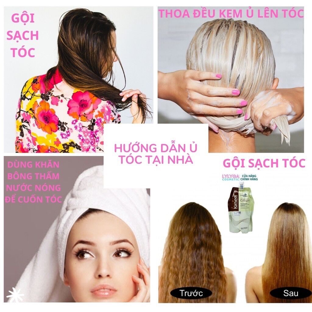 Dầu Hấp - Ủ tóc - Xả Phục Hồi Tóc Collagen Karseell Maca Dạng Túi 500ML