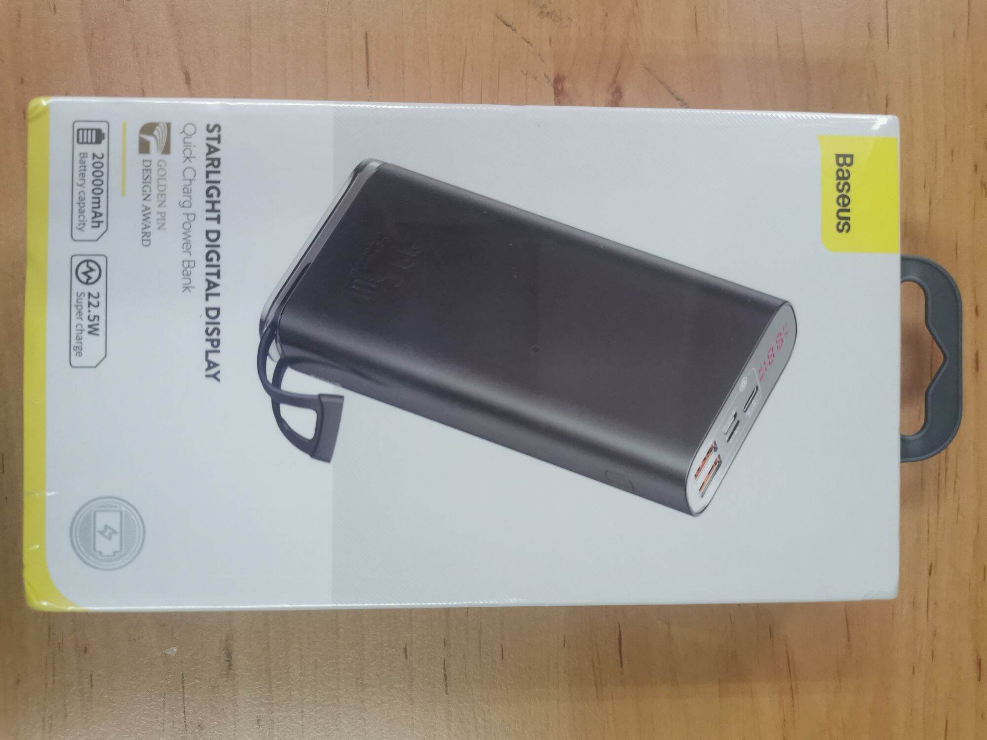 Pin dự phòng sạc nhanh Baseus Starlight Digital Display 20000mAh