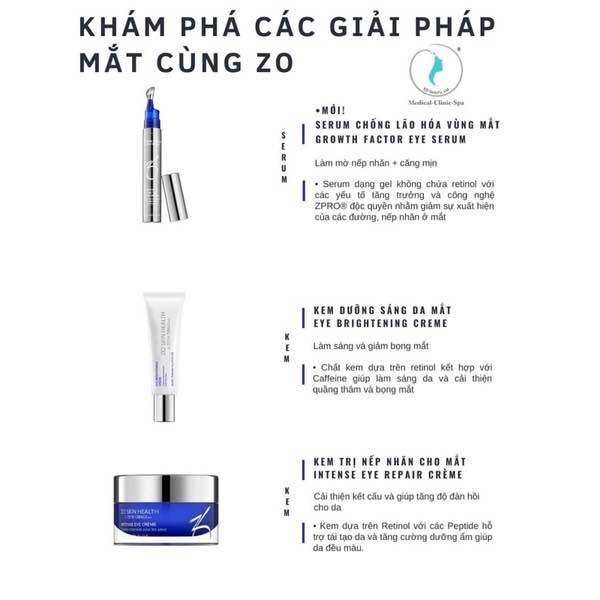 ☑️ Serum chống lão hoá mắt Growth Factor Eye Serum Zo 15ml