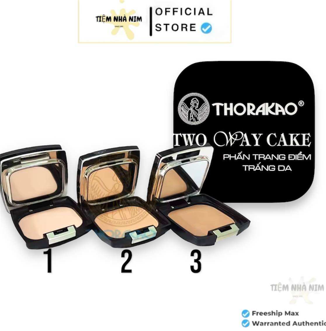 Phấn trang điểm trắng da 9g Chính hãng Thorakao