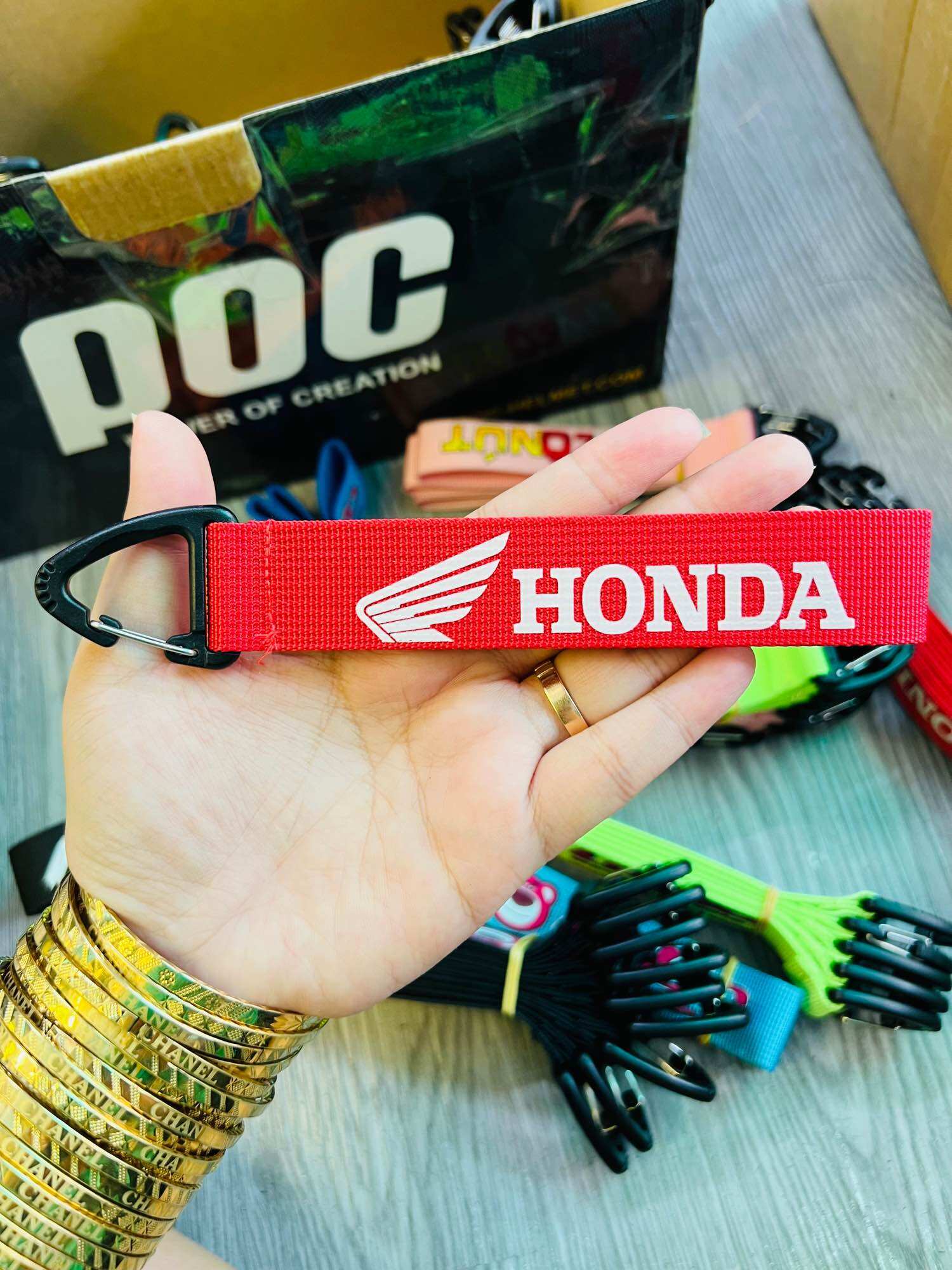 Móc Khóa Dây Honda Đỏ