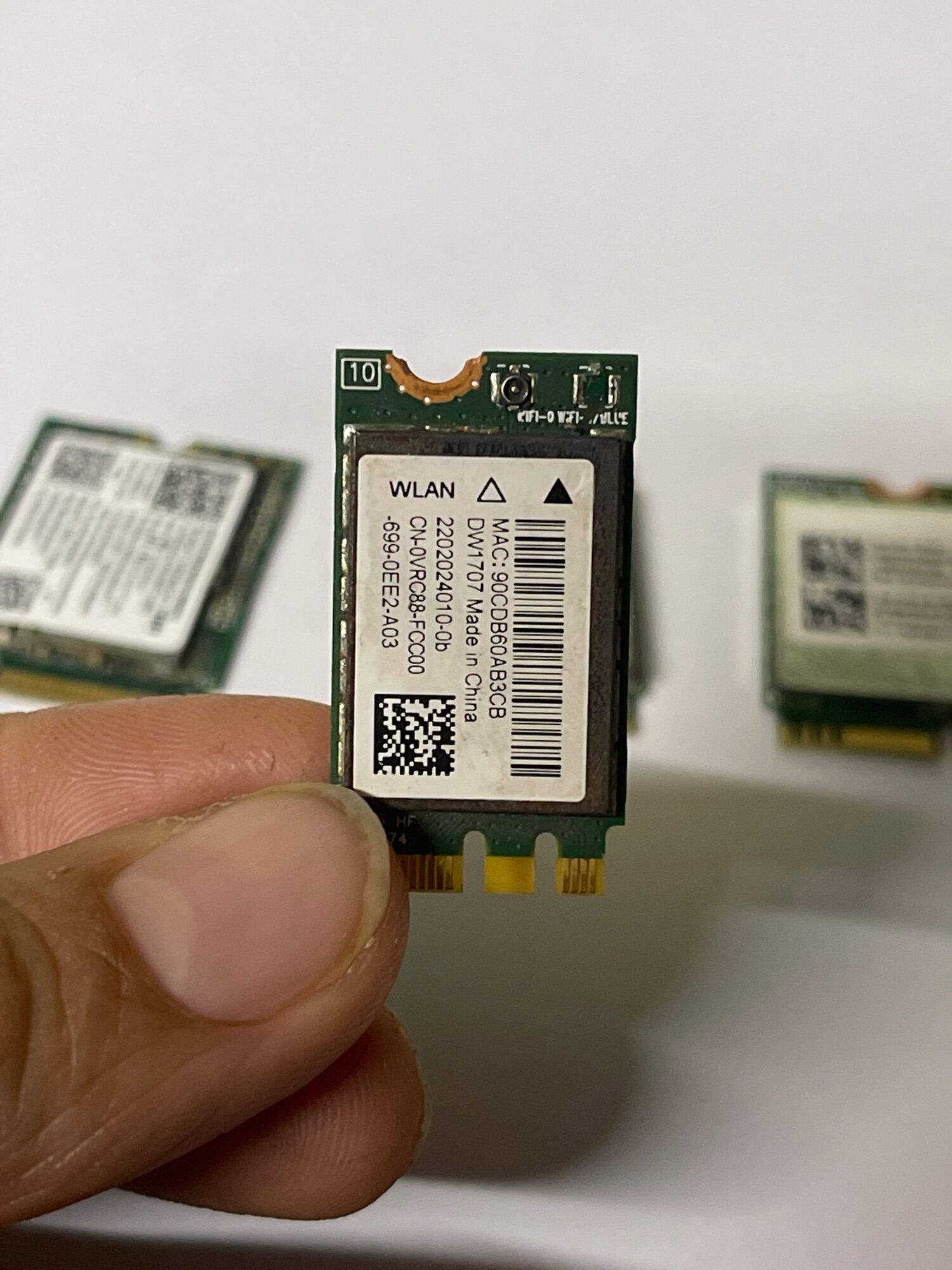 Card WIFI Dell M.2 (Up to 1 Mbps) cho Laptop 1 tháng bảo hành