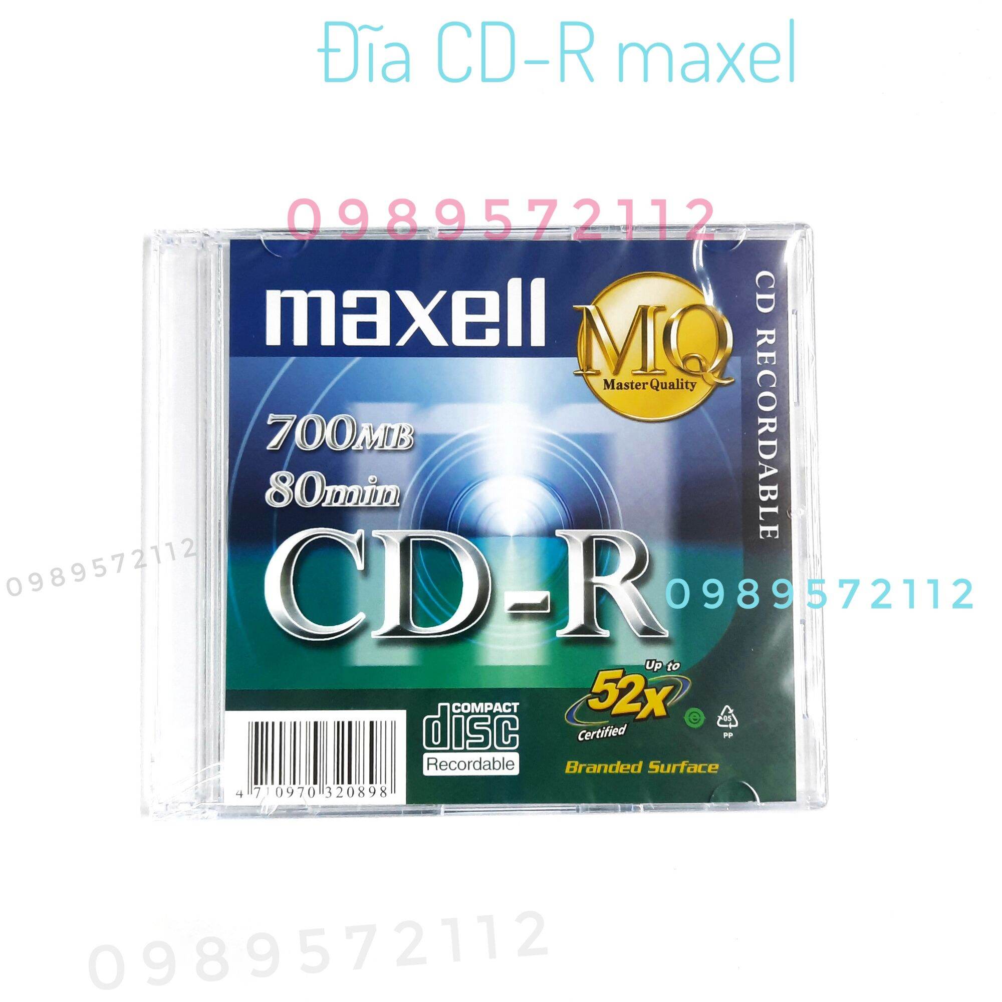 Đĩa CD-R,DVD-R maxell (hộp 10 cái).