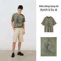 Semir | Áo Thun In Hình Hoạt Hình Cổ Tròn Form Rộng Đôi Cảm Giác Mát Lạnh