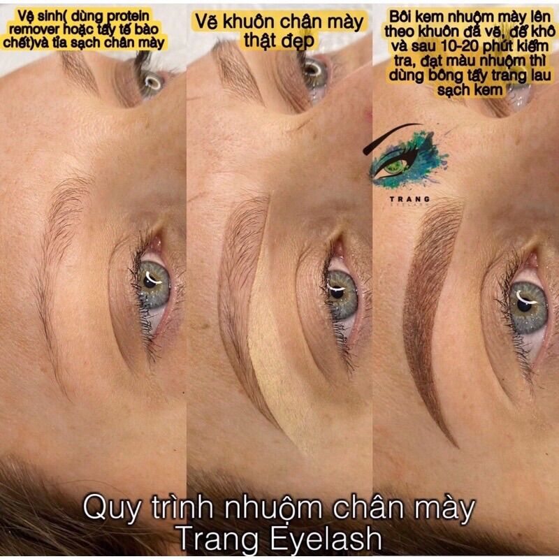 Nhuộm mi & nhuộm chân mày màu đen/nâu
