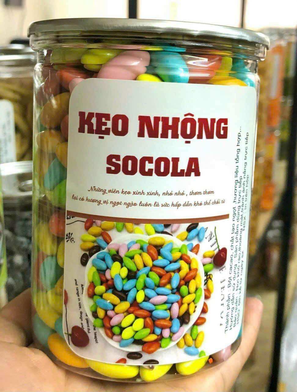 Kẹo nhộng socola hũ pet 500g