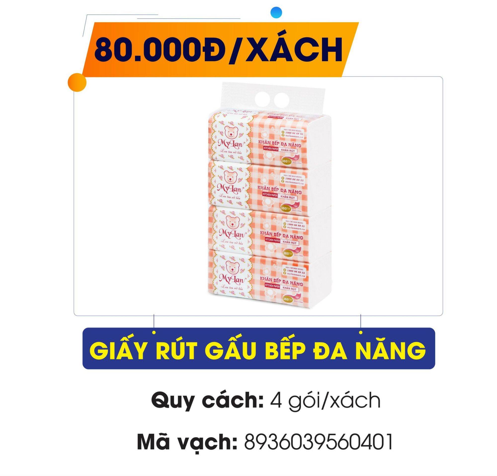 GIẤY RÚT BẾP ĐA NĂNG MyLan
