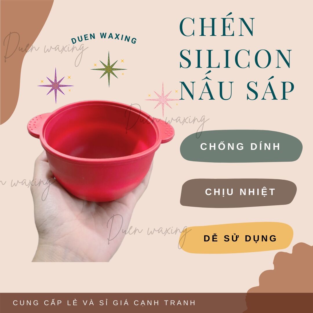Chén Silicon Nấu Sáp Wax