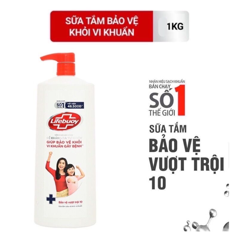 Sữa tắm Lifebuoy Chăm Sóc Da 1kg