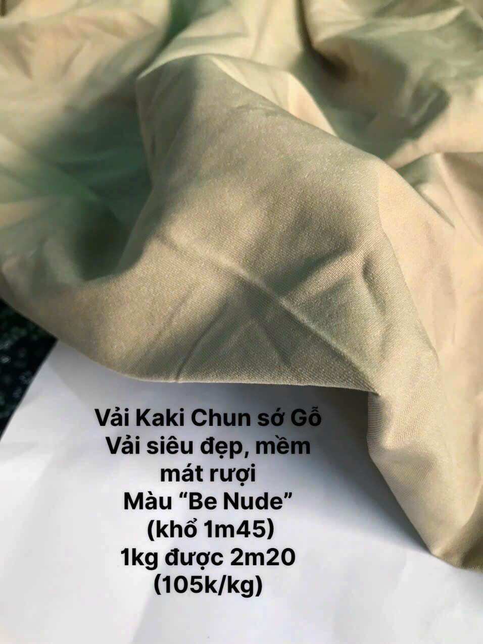 Vải Kaki Chun sớ Gỗ 12 màu
