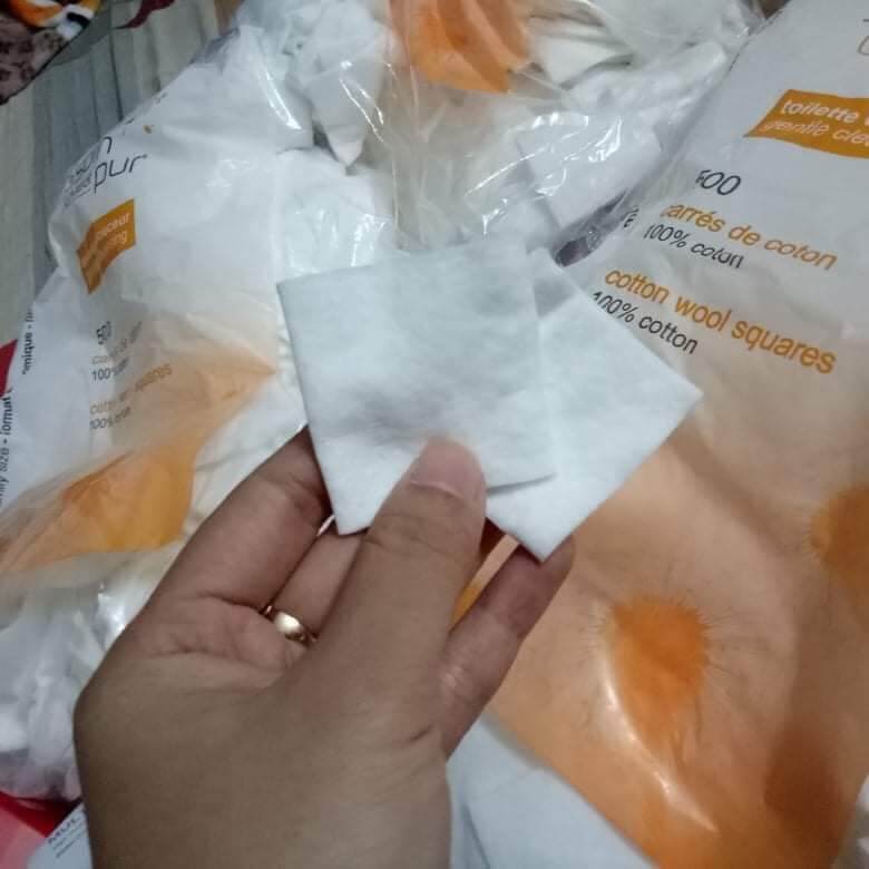 Bông tẩy trang hữu cơ Tetra 600 miếng