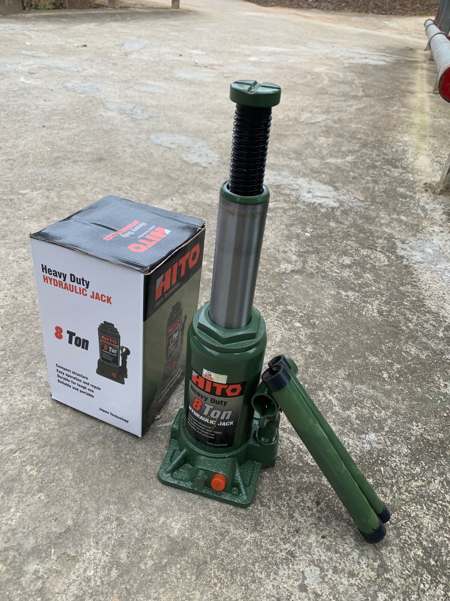 Kích Thủy Lực HiTo 8 Tấn Con Đội ô tô