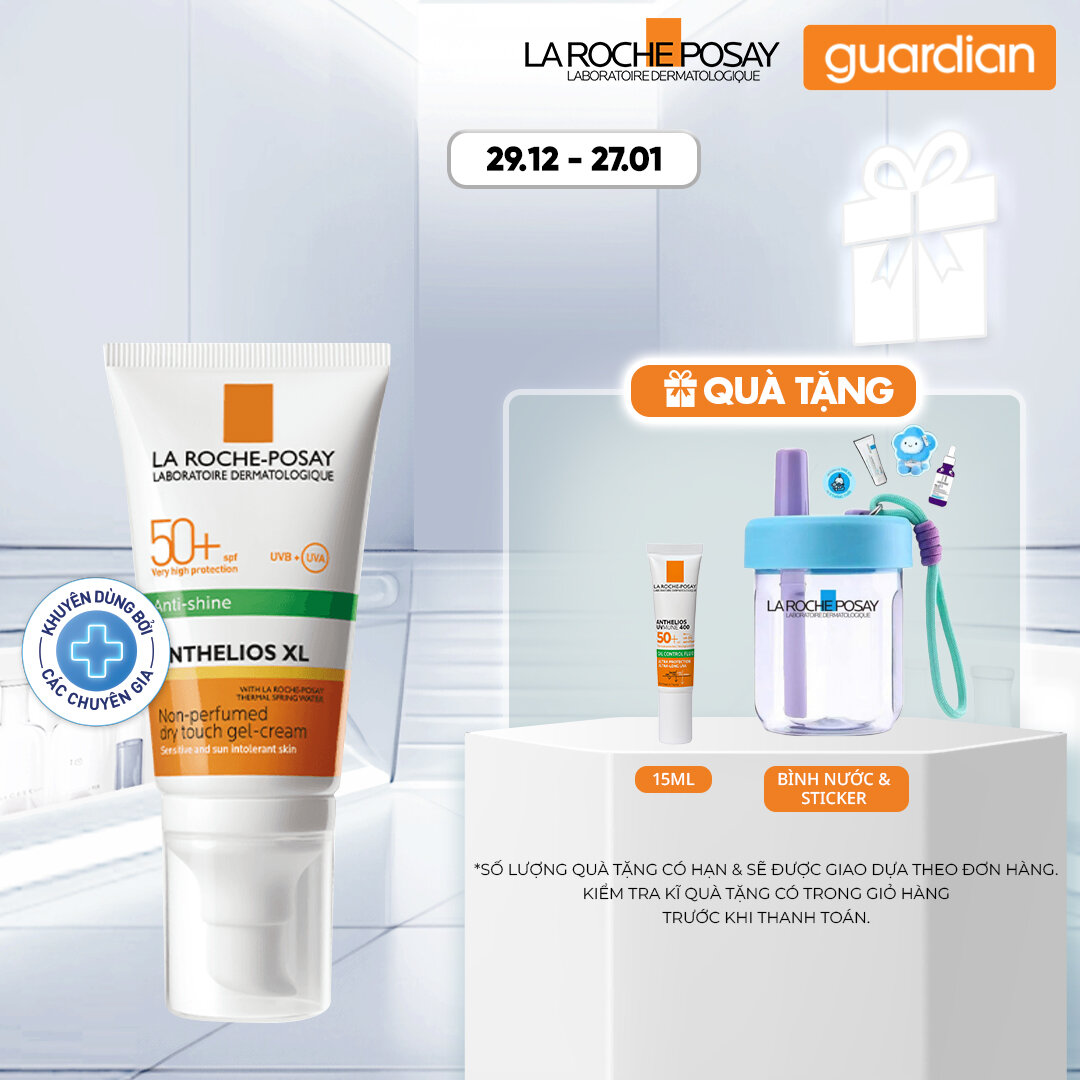 Kem Chống Nắng Kiểm Soát Nhờn Không Màu La Roche-Posay Anthelios Xl Spf50+ Uvb & Uva 50Ml