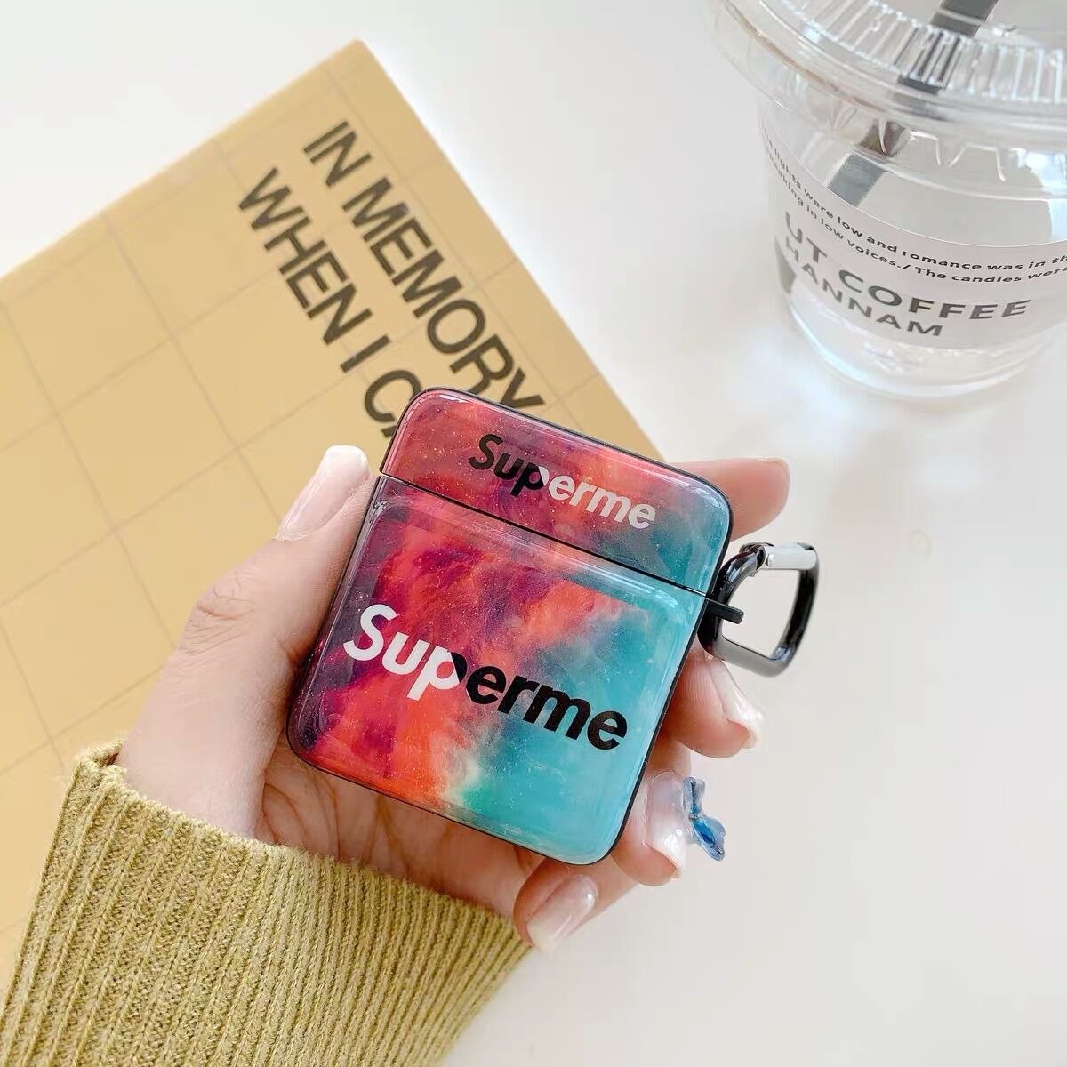 Case Airpods 1/2/pro Hình Hộp Supreme