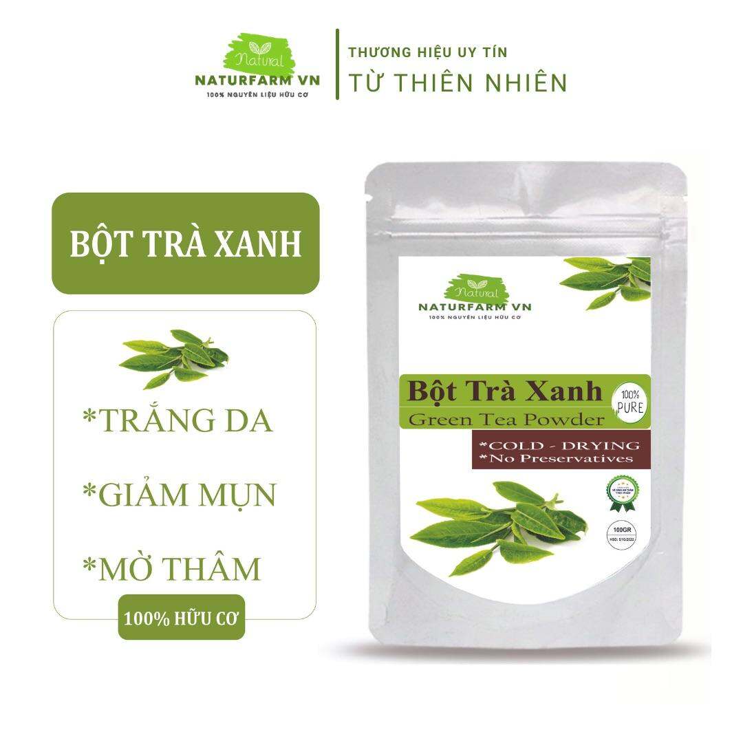 Bột Trà xanh Matcha nguyên chất Organic 100gr - giảm mụn, mờ thâm, sáng da