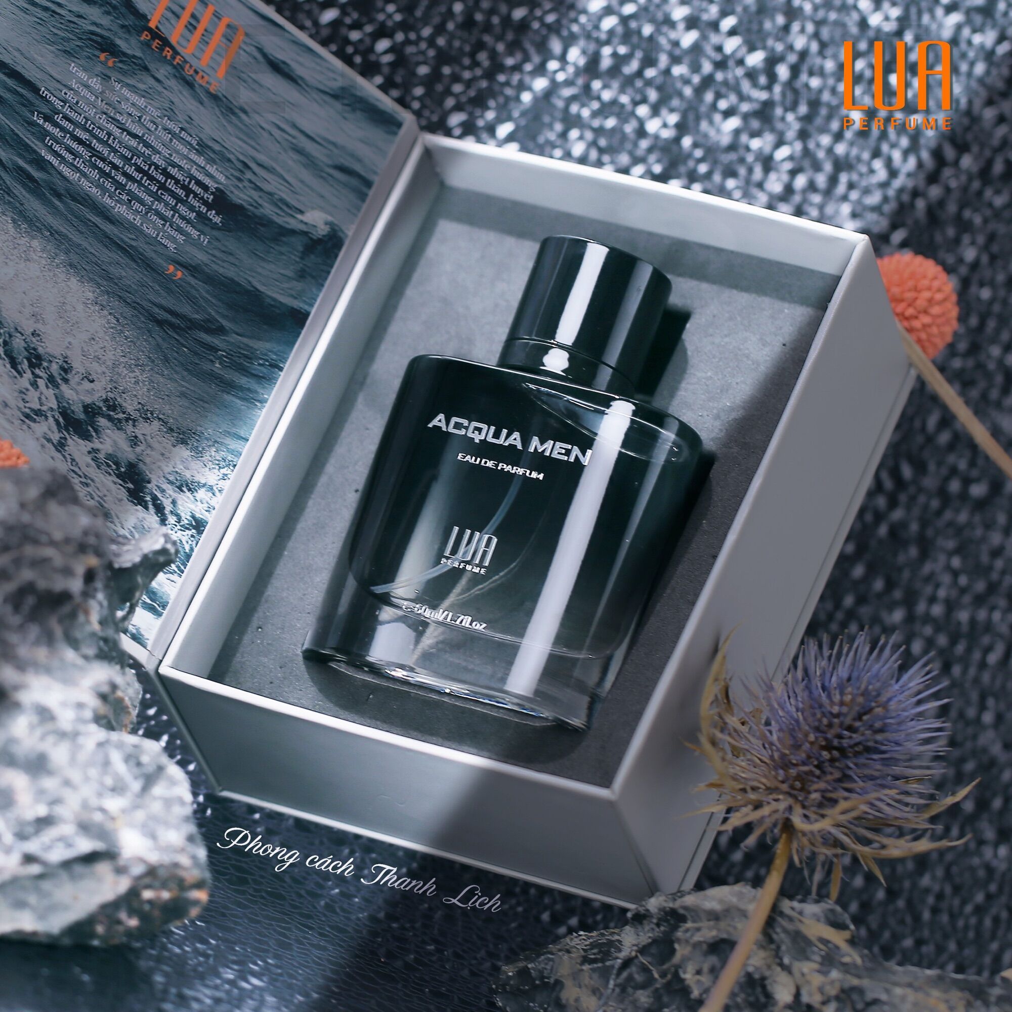 [chính hãng]Nước Hoa Acqua Men Lua Perfume  - Nước Hoa Lụa Nam Mùi Hương Cá Tính chai 60ml