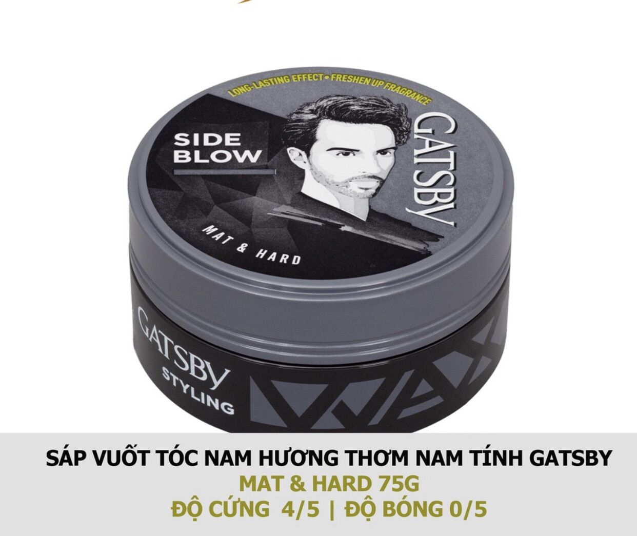Sáp Vuốt Tóc Nam GATSBY đầy đủ 5 màu (75g)