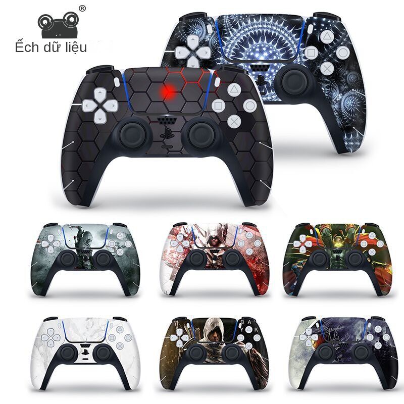 Data Frog Camouflage Skin Sticker For PS5 Gamepad Joystick Protective Decal Cover For Playstation 5 Controller Game Accessories