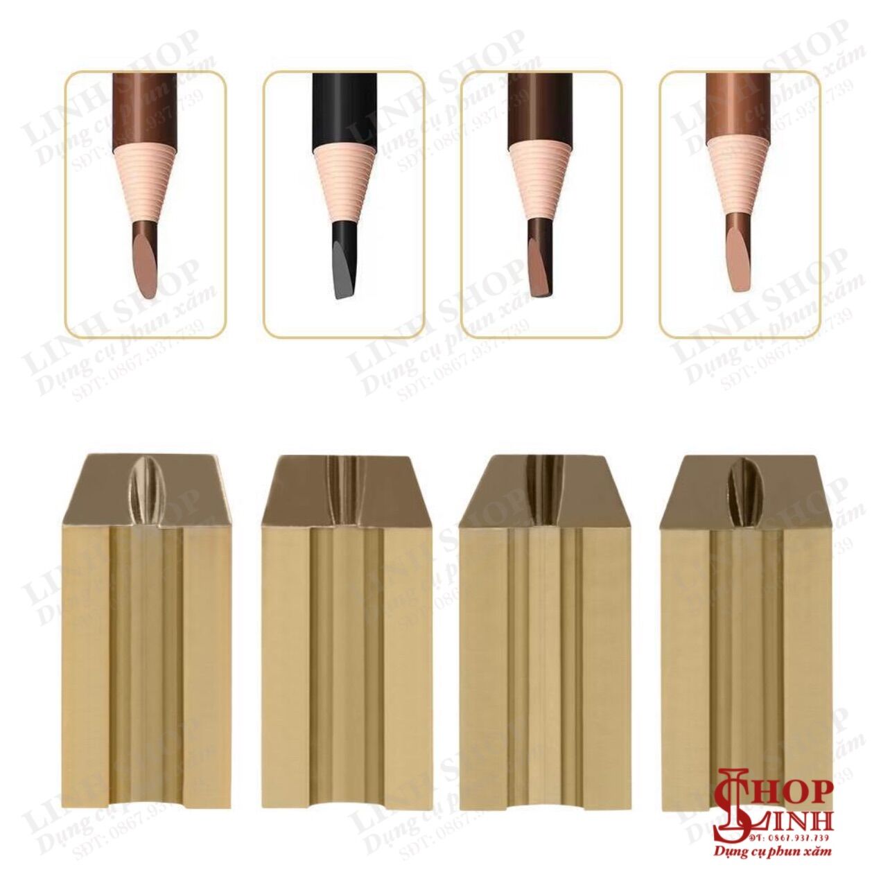 Gọt chì kẻ mày, ruột chì từ 3,5mm~4mm
