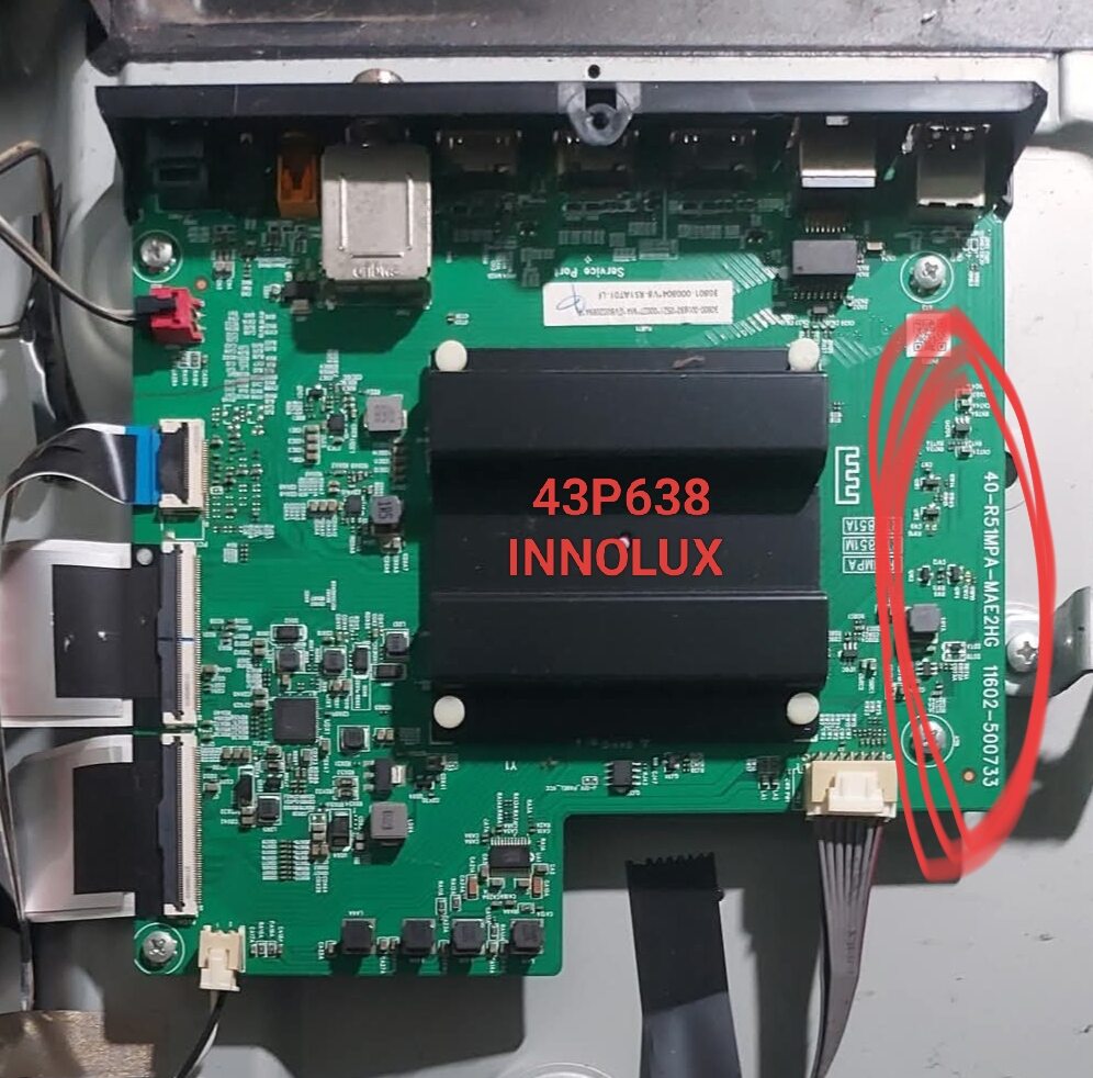 Bo mạch Tivi TCL: 43P635, 43P638