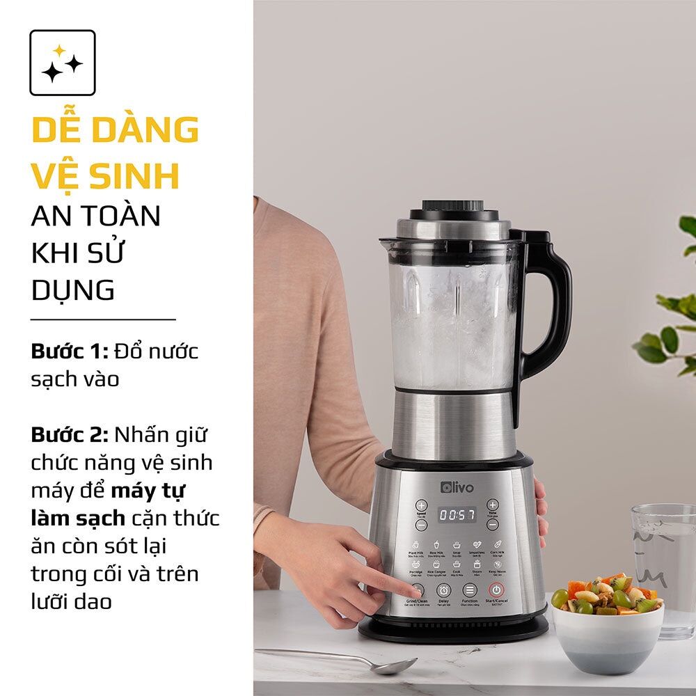 [CHÍNH HÃNG] Máy Làm Sữa Hạt OLIVO X20 PLUS - Thương Hiệu Mỹ 🇺🇸