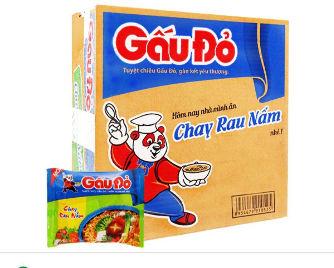 10 gói mì gấu đỏ chay